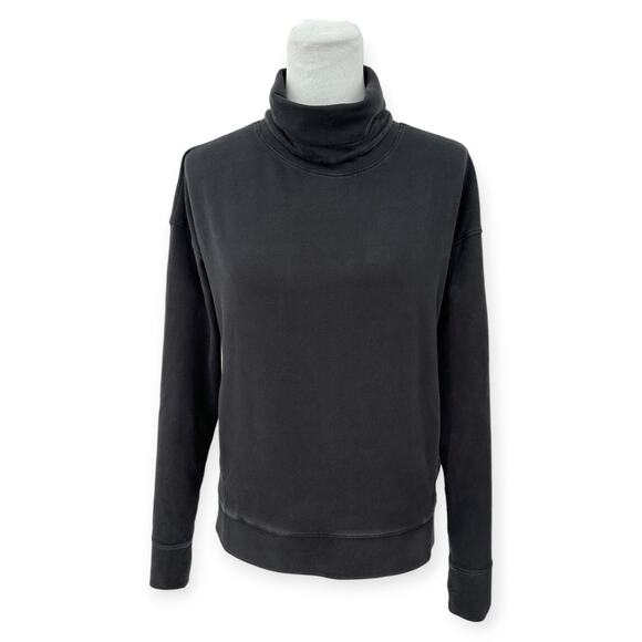 Lululemon | Sz 4 | Go Forward Black Funnel Neck Long-Sleeve Pullover Sweatshirt - Picture 5 of 11